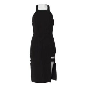 Mason Black Cut Out Bodycon Halter Cocktail Dress Little Black Night Out Party